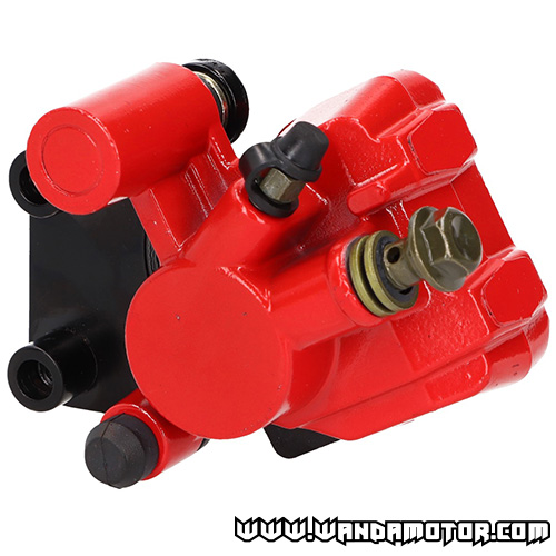 Brake caliper Chinese scooters 4T single piston red