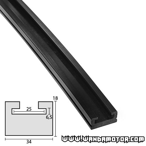Slide rail Yamaha XTC, SRX 140cm graphite