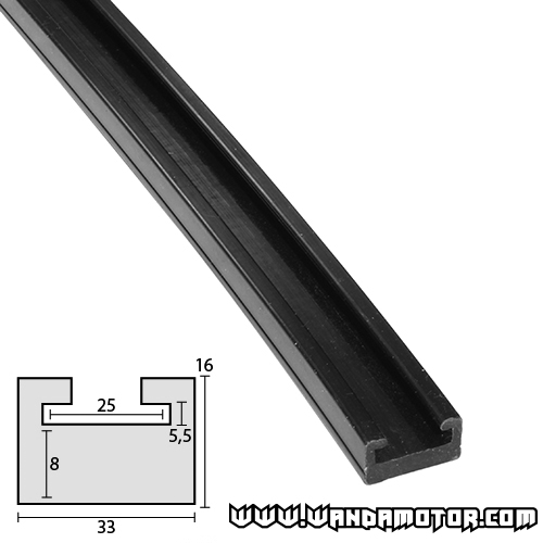 Slide rail Yamaha EX, V-Max 132cm black