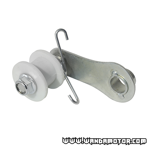 Chain tensioner with bracket, white 36/24 mm