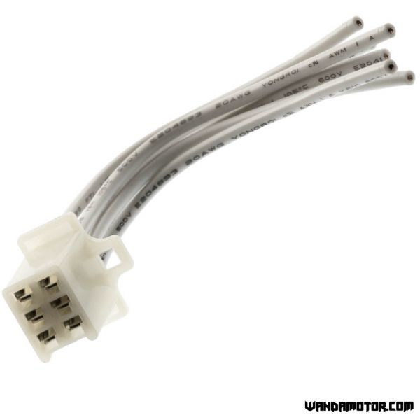 6-pin connector with wire