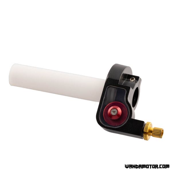 Quick action throttle kit black/red universal