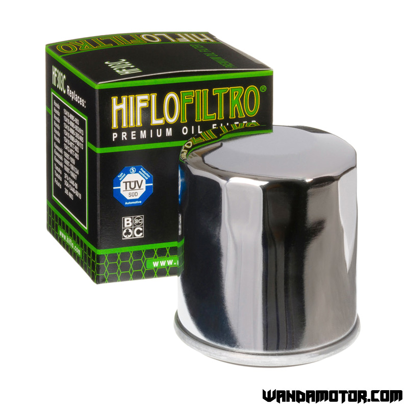 Oil filter HiFlo HF303C chrome
