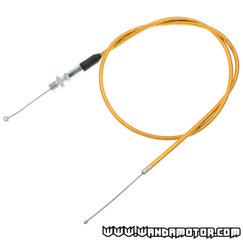 Throttle cable universal yellow