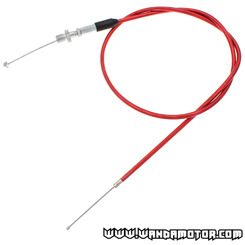 Throttle cable universal red