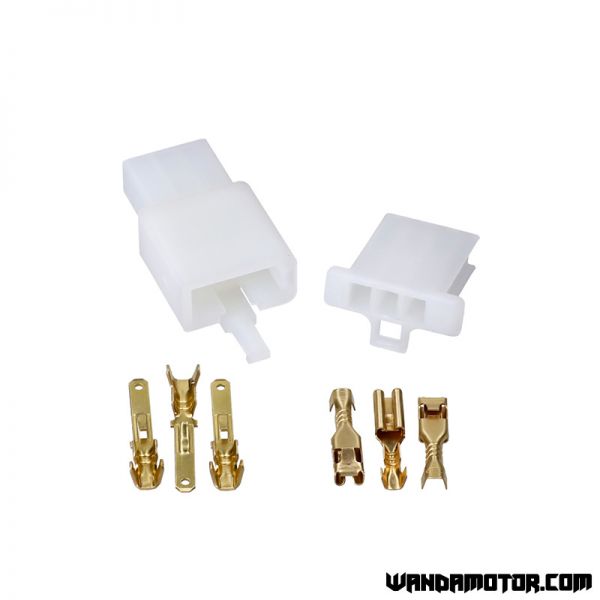 Electric connector kit 3-pin 2.8 mm