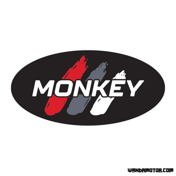 Sivuposken tarra Monkey [Monkey] musta-punainen Std