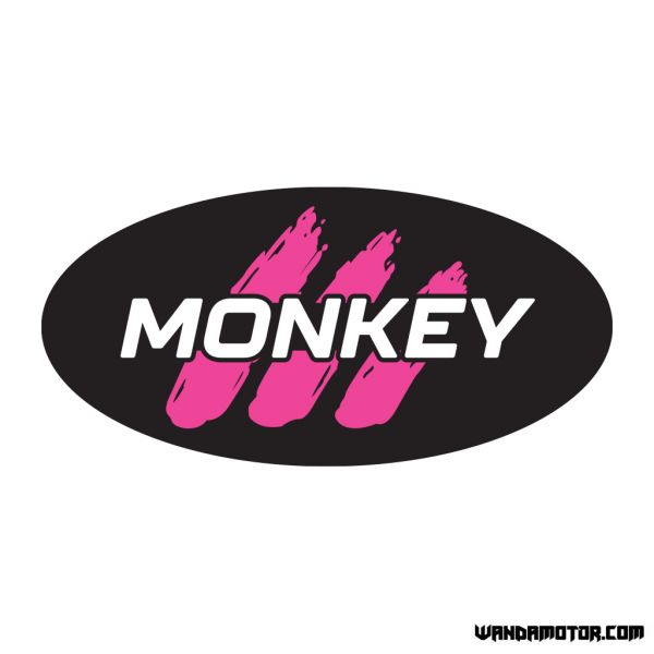 Sivuposken tarra Monkey [Monkey] musta-pinkki Std