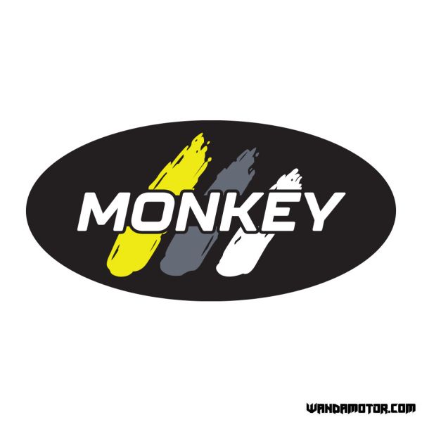 Sivuposken tarra Monkey [Monkey] musta-keltainen Std