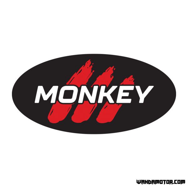Sivuposken tarra Monkey [Monkey] musta-punainen V2 Std