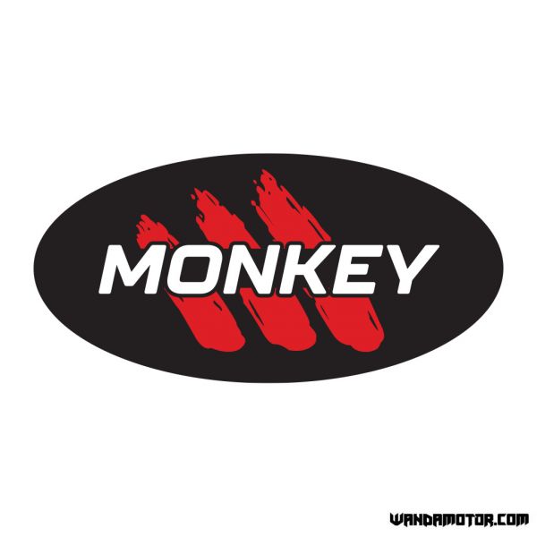 Sivuposken tarra Monkey [Monkey] musta-punainen V2 Rev