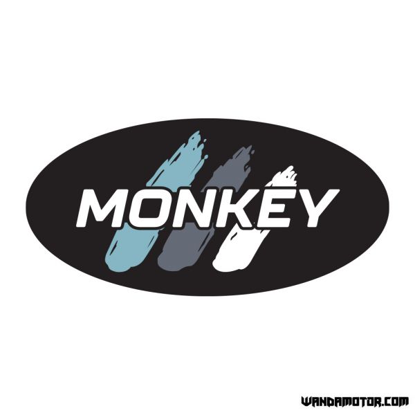 Sivuposken tarra Monkey [Monkey] musta-sininen Std