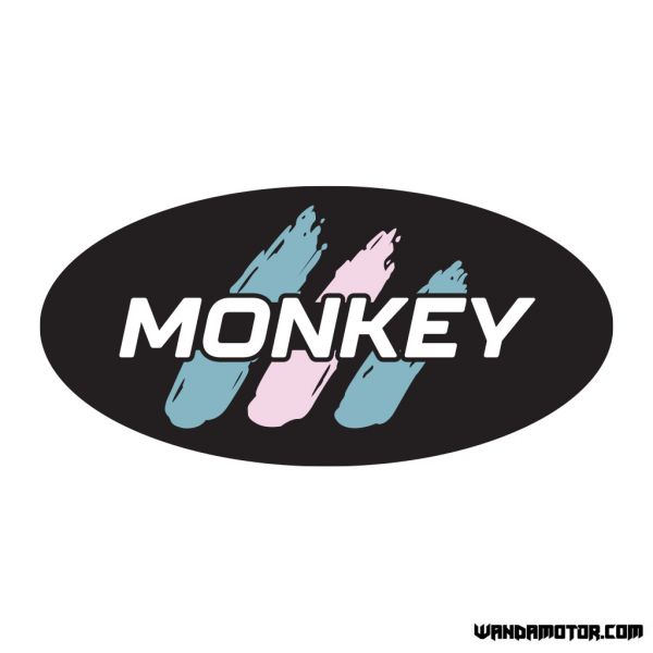 Sivuposken tarra Monkey [Monkey] musta-sini-pinkki Std