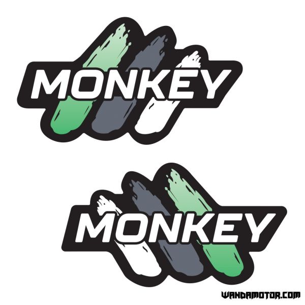Fuel tank stickers Monkey [Monkey] black-green