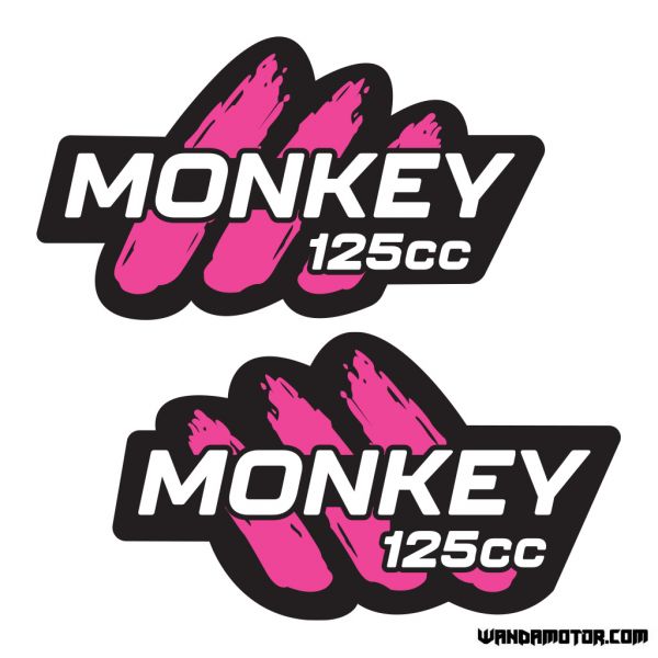 Tankin tarrat Monkey [Monkey 125cc] musta-pinkki