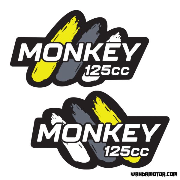 Fuel tank stickers Monkey [Monkey 125cc] black-yellow