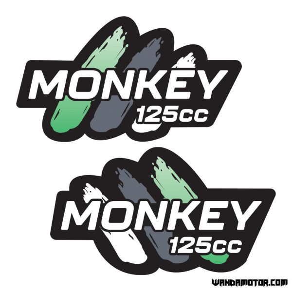 Fuel tank stickers Monkey [Monkey 125cc] black-green