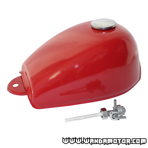 Fuel tank Monkey red (+faucet, cap)