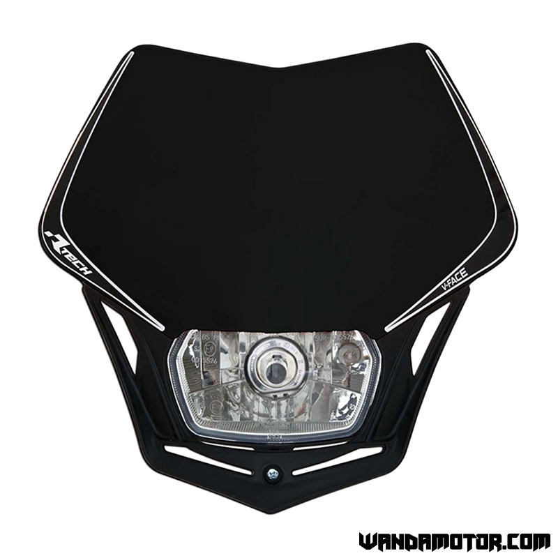 Headlight mask Racetech V-Face black