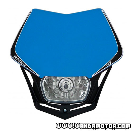 Headlight mask Racetech V-Face baby blue